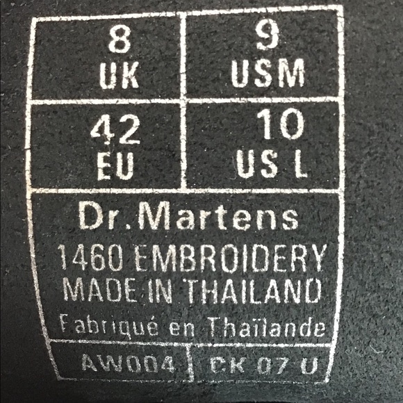 Dr. Martens 1460 Dragon Embroidered Leather Boots - Picture 7 of 7